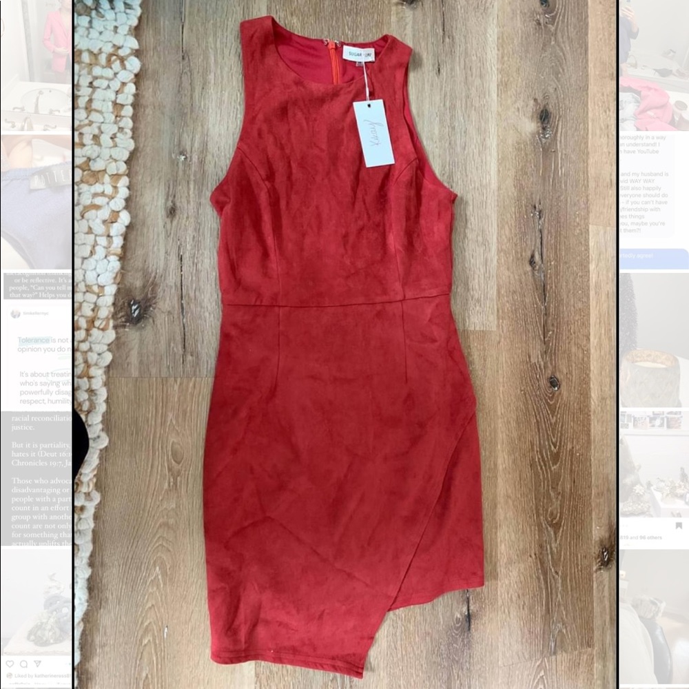 Beautiful NWT Suede Dress